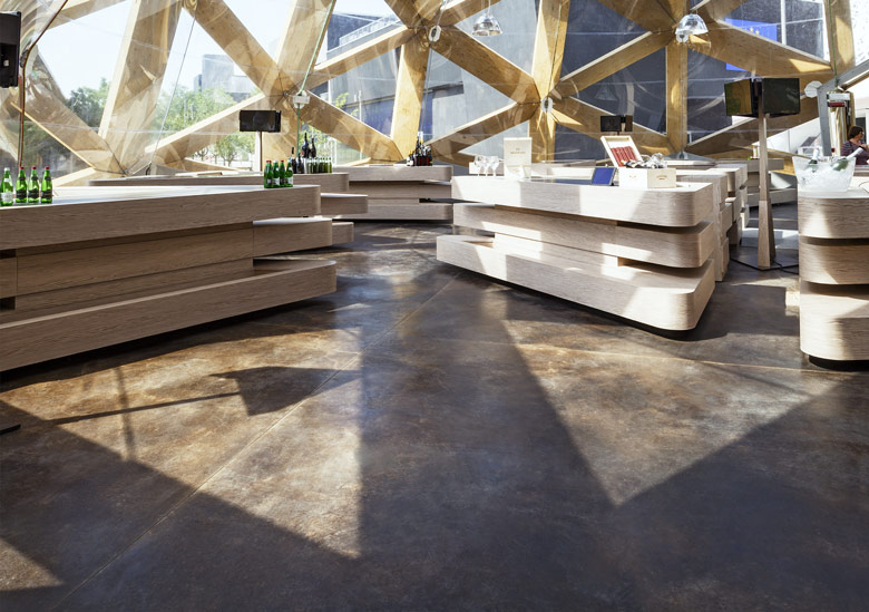 Acid Stained Floor Acid Coloured Concrete Ideal Work