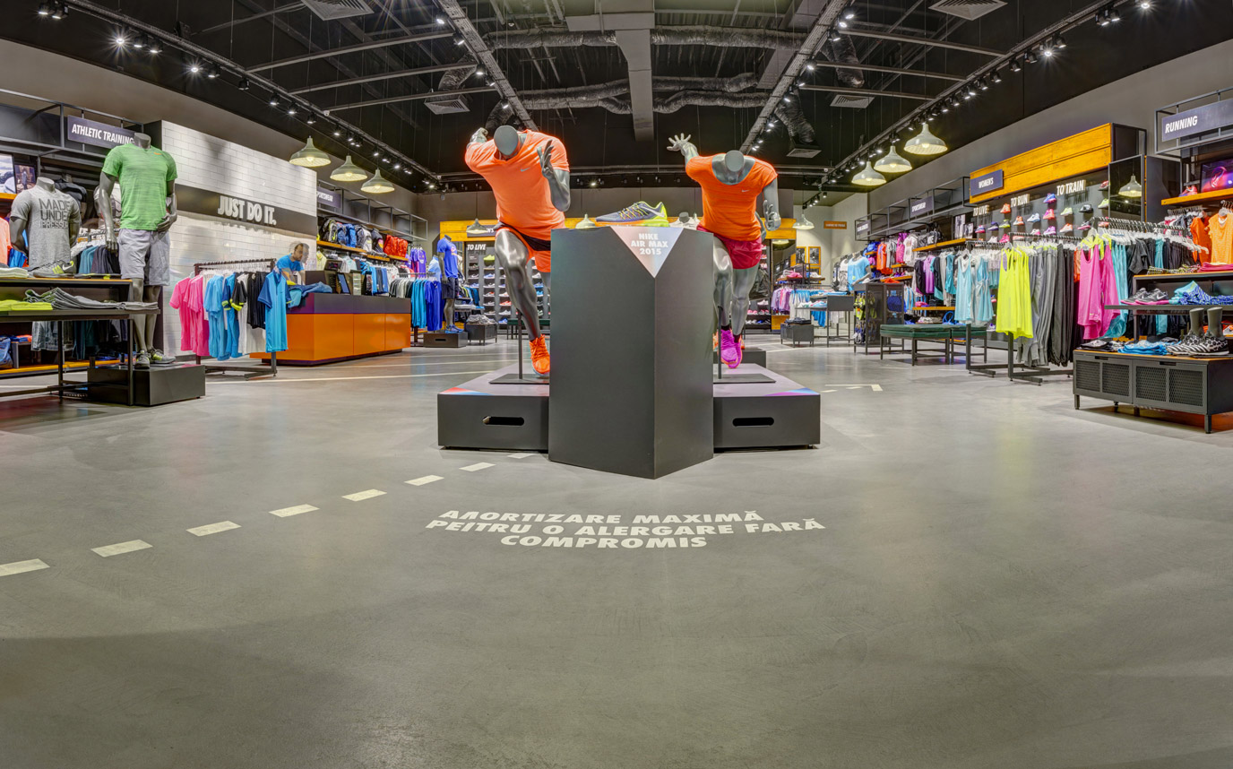 popurrí Incienso Abrasivo Nike Stores Romania - Idealwork: concrete finishes for internal and  external use